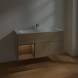 Villeroy Boch Finion F060GNPC Тумба под раковину 1196х498 мм (walnut veneer/oak veneer)
