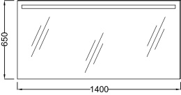 Зеркало Jacob Delafon VOX 140 см, EB1420-NF с подсветкой