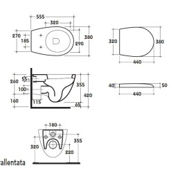 Подвесные унитазы Подвесной унитаз Globo Bowl+ (SBS02.B12)