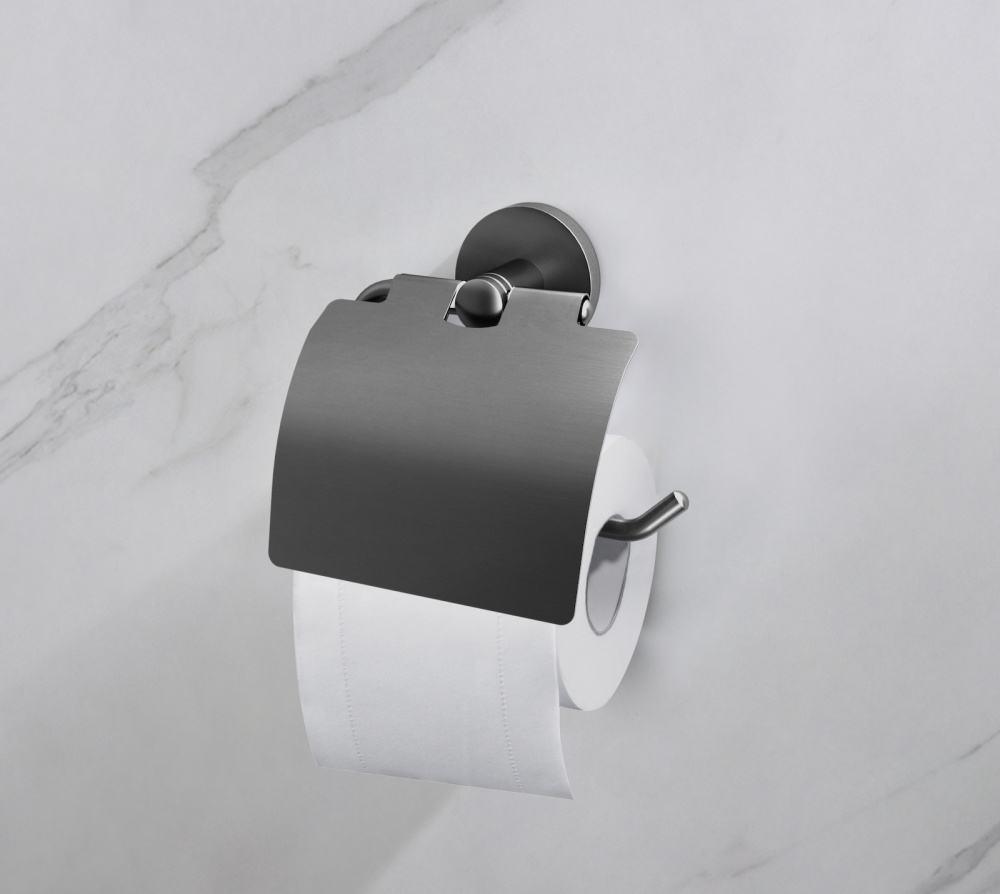 Фото Бумагодержатель Timo Saona 13042/18 черное золото