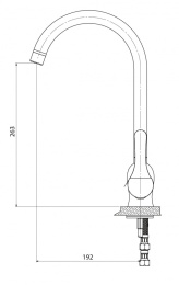 Фото Смеситель GPD Espina MTE70, для кухонной мойки, хром