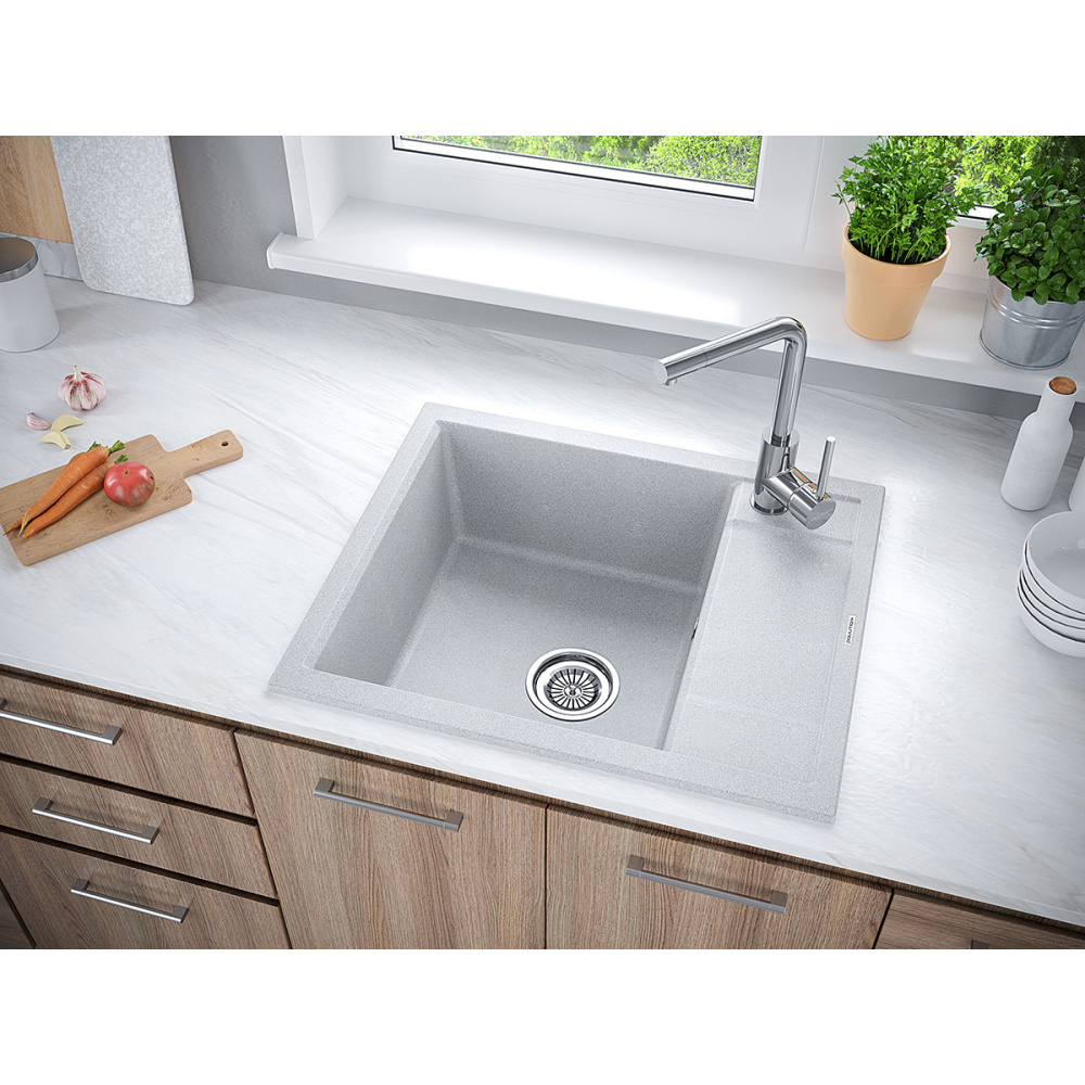 Мойка для кухни Paulmark Flugen (PM216050-GR) серый