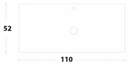 Фото Armadi Art NeoArt 853-110-B Столешница стекло 110см прямая BLACK