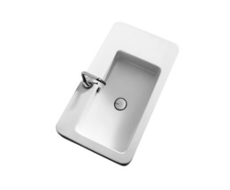 Фото Kerasan Ego 324301 раковина 75х43 с 1 отверстием под смеситель, цвет белый