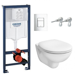 Инсталляция Grohe с унитазом Vitra Arkitekt 6107B003-0075, сиденье микролифт Vitra Arkitekt (3877500