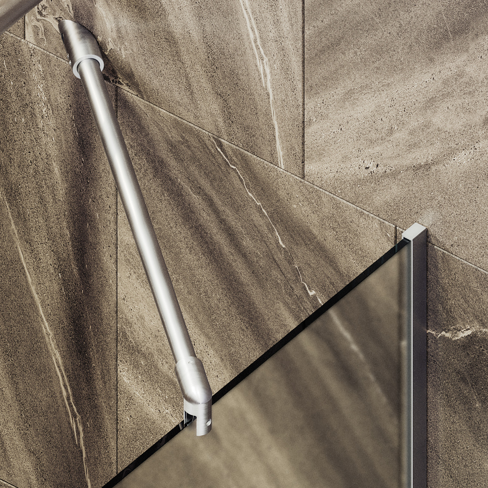 Фото Шторка на ванну Maybah Glass MGV-90-5у в узком профиле