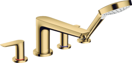 Смеситель для ванны и душа Hansgrohe Talis E (71748990) полированное золото