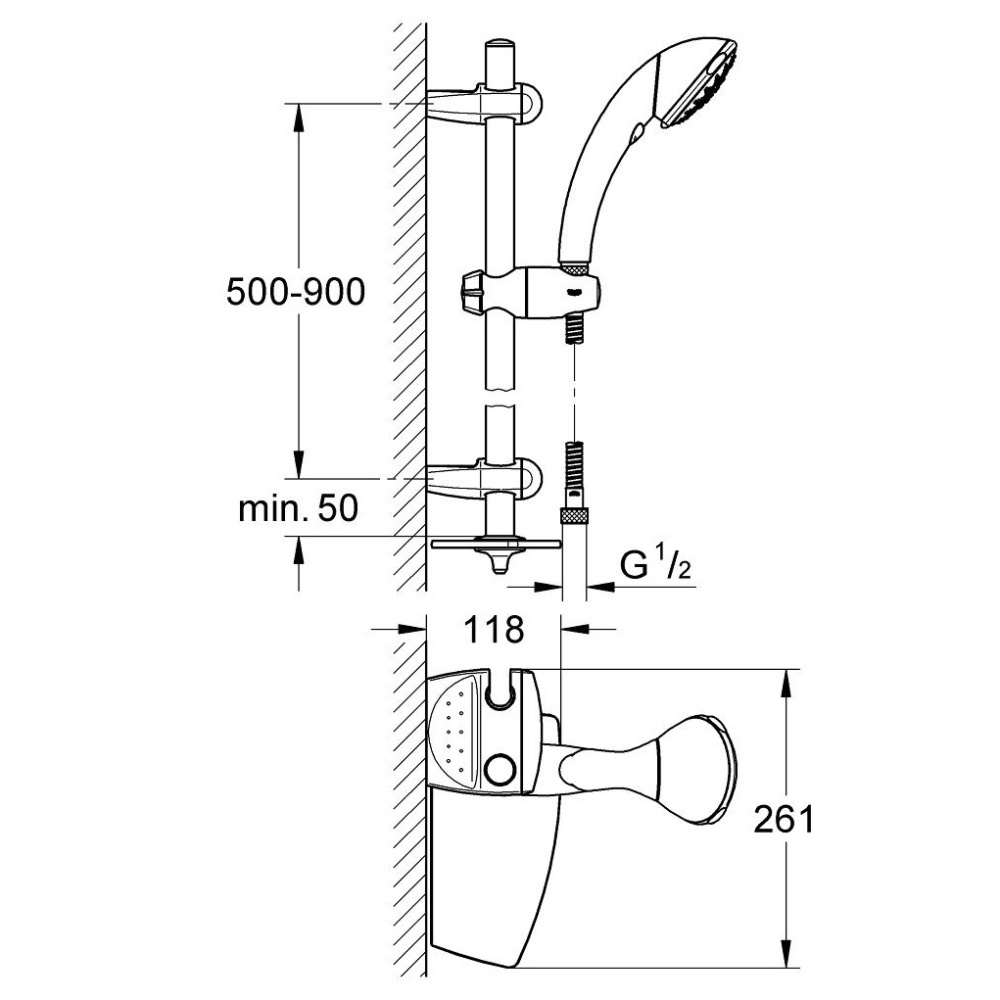 Душевой гарнитур Grohe Movario (28571000) хром