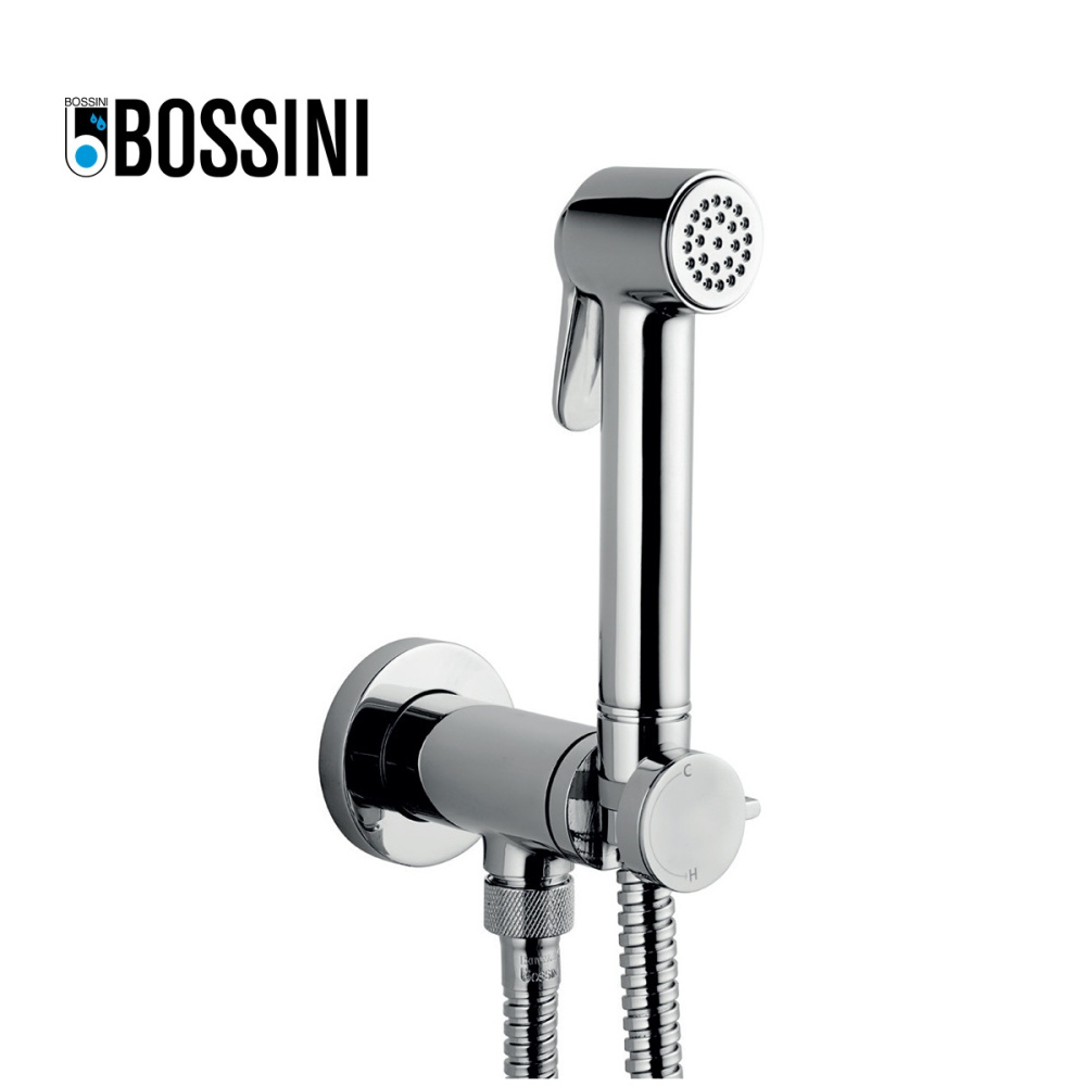 Гигиенический душ Bossini Paloma Brass E37005B.043 с прогрессивным смесителем, Золото сатинированное