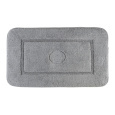 Migliore Коврик д/ванной комнаты 60х100 см. вышивка логотип MIGLIORE, серый, окантовка серебро 30760