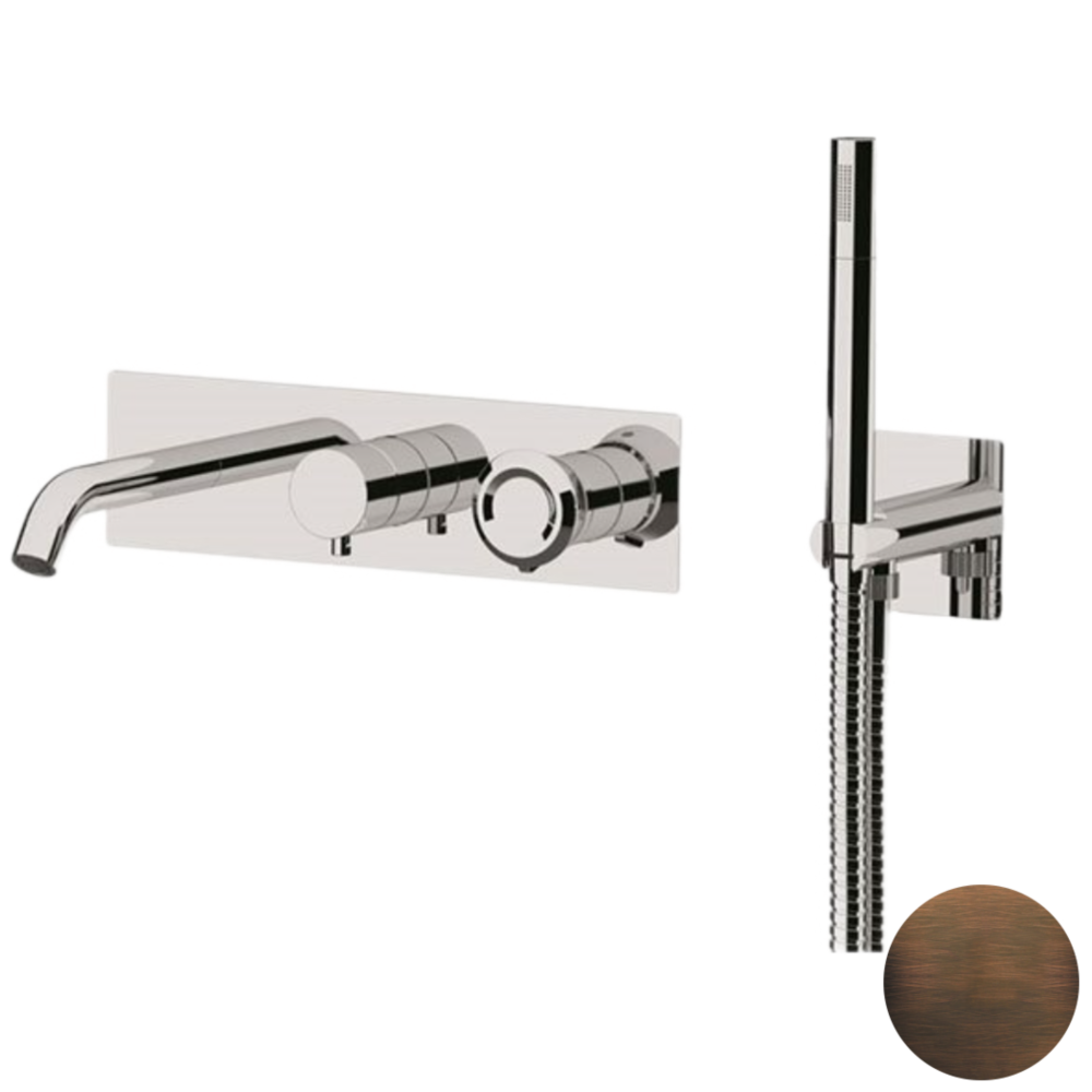 Фото Смеситель для ванны Remer Element ET53D2WBBR, бронза масляная