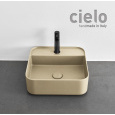 Ceramica CIELO Shui Comfort SHCOLAQF LN - Раковина для ванной комнаты 44*43 см, подвесная - накладна