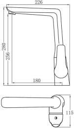 Смеситель для кухни Aquanet Pragmatic AF430-41С