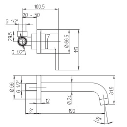 Фото Смеситель для раковины Paini Arena 92YO208LMKM черный