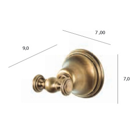 Крючок Tiffany World Harmony TWHA016bi/oro, белый/золото