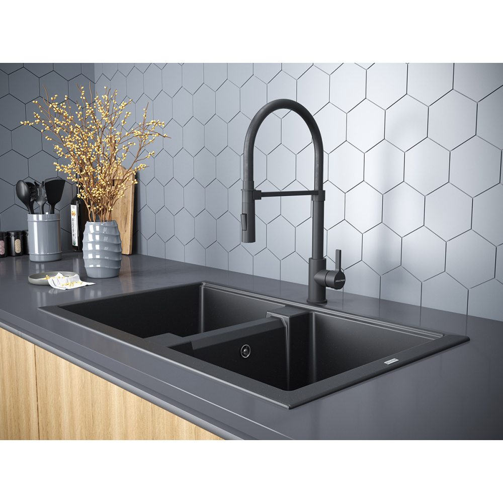 Смеситель для кухни Paulmark Halt (Ha214021-401) антрацит