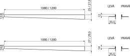 Фото Pейка AlcaPlast для пола с уклоном APZ902M/1000 Правое, 1м, Толщина плитки 10мм,