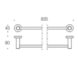 Полотенцедержатель Colombo PLUS W4912