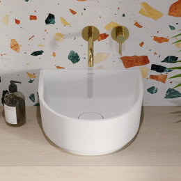 Умывальник OMNIRES MARBLE+ CADENCE 42x37x19 см CADENCE420BM (белый мат)