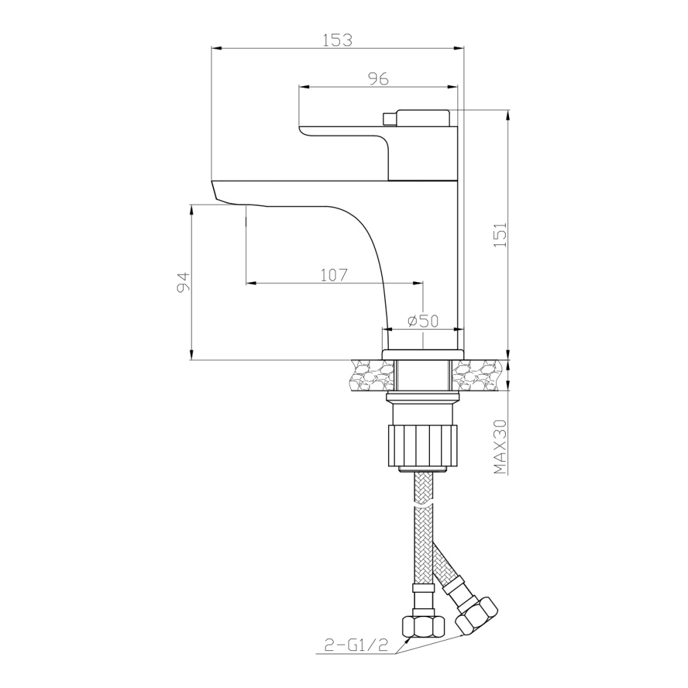 Фото Смеситель термостатический Rossinka  для раковины (RS50-11)