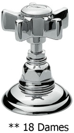 Фото Смеситель Nicolazzi Dames Anglaises 1425BZ18 для душа, бронза, ручки Dames Anglaises