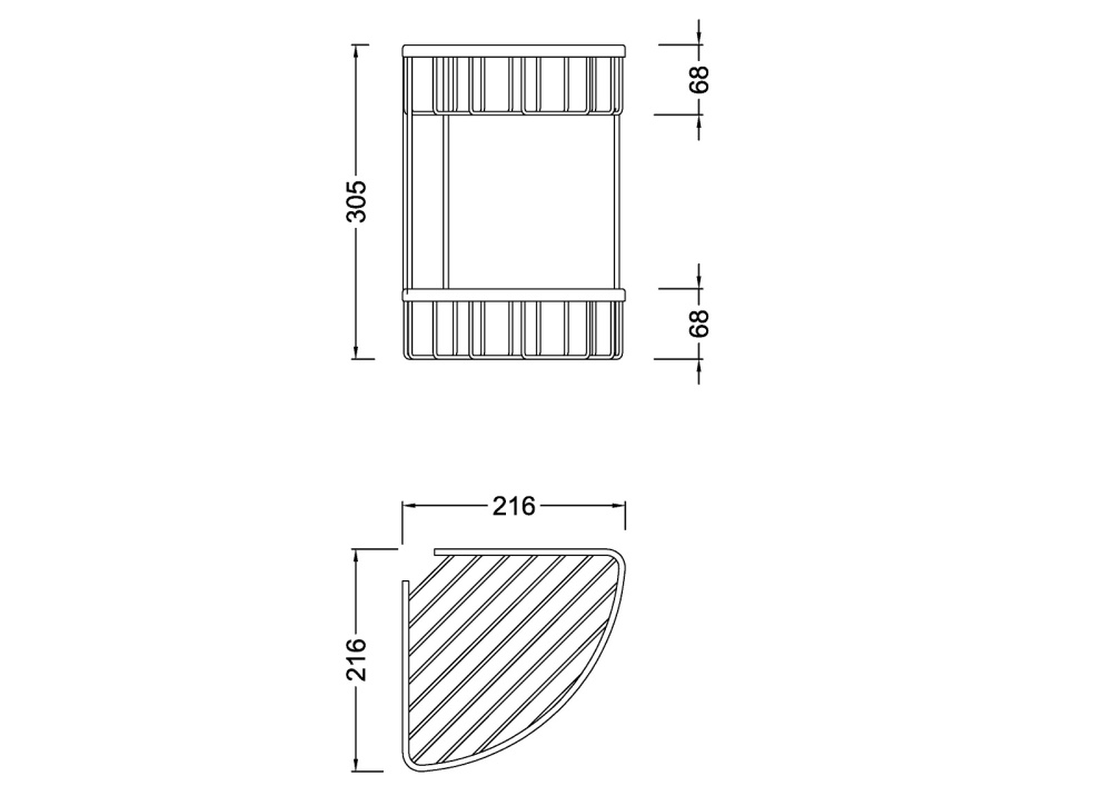 Фото Полка угловая двойная Timo Nelson (160082/02)