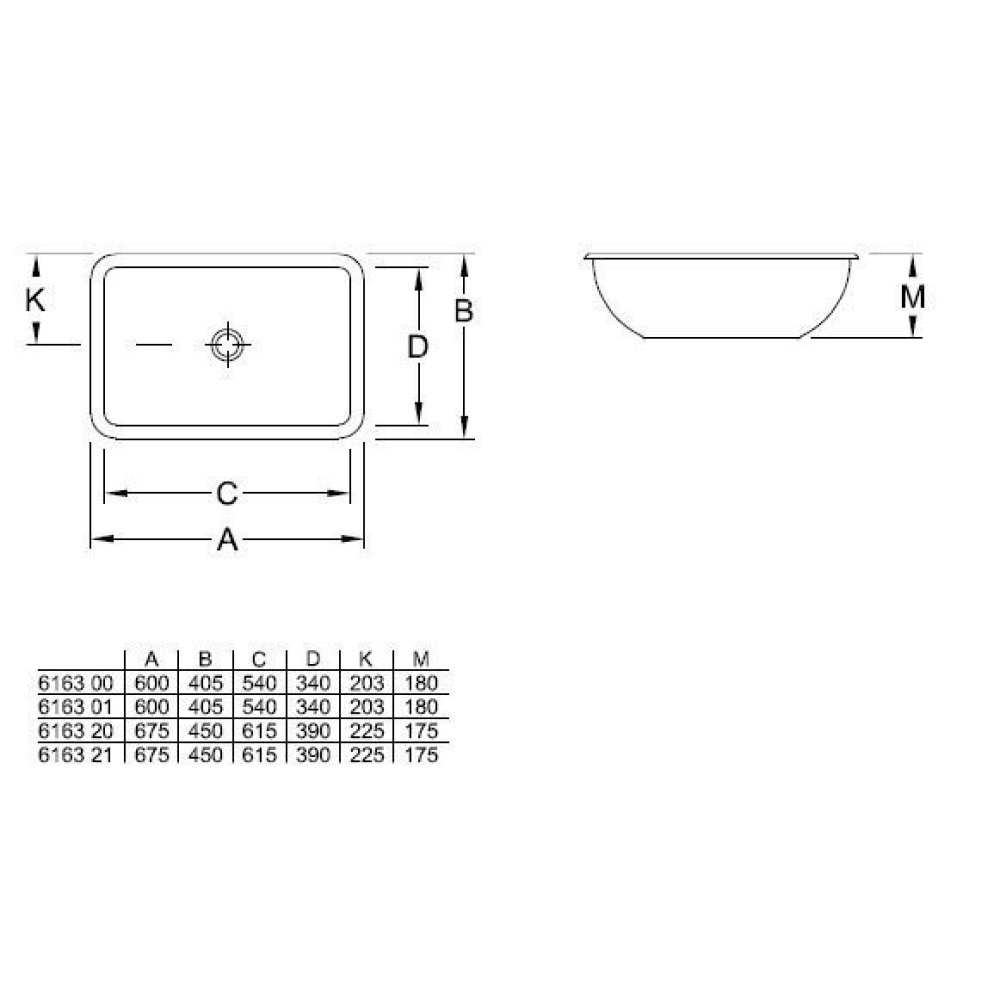 Раковина 54 см Villeroy&Boch Loop & friends (616300R1)