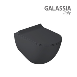 Унитаз подвесной Galassia Dream (7317NEMT), цвет черный, матовый
