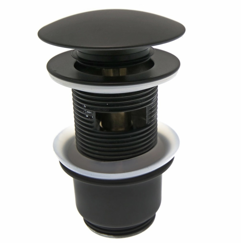 Донный клапан REMER (905CC2114CFP) черный, хром