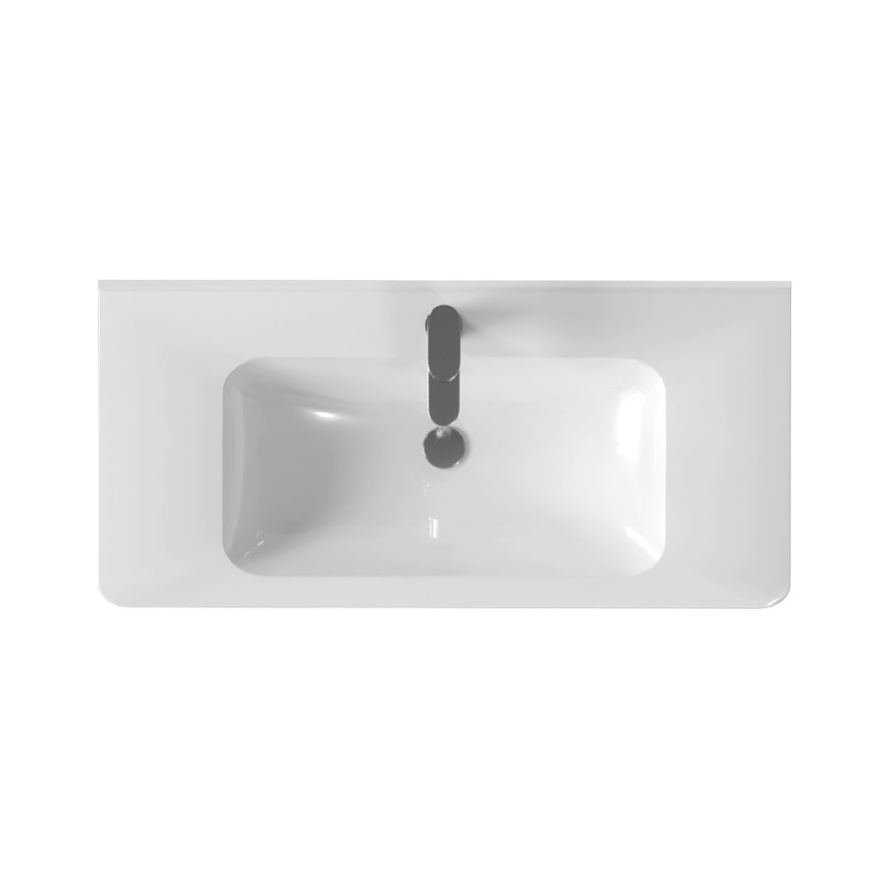 Фото Раковина из искусственного камня Vincea (VCB-2VP100W) белый