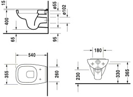 Подвесной унитаз Duravit D-Code 22100900002, белый