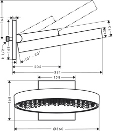 Верхний душ Hansgrohe (26230140)