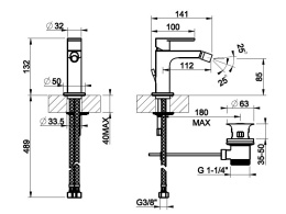 Смеситель для биде Gessi Bagutta (29907#031) хром