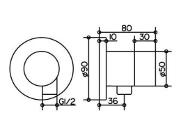 Вентили и переключатели Переключатель Keuco Ixmo 59556010101, хром