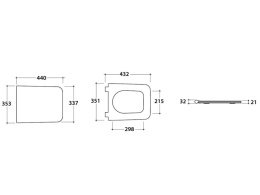Фото Сиденье с крышкой для унитаза Globo Incantho (IN022BI) хром, белый