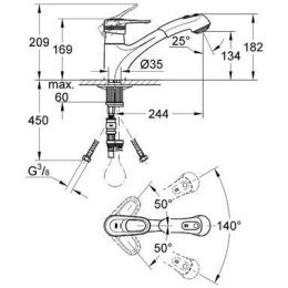 grohe europlus 33933000 Смеситель для кухни