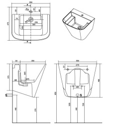 Универсальная раковина Galassia Meg11 (5482)