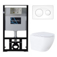 Инсталляция+унитаз Azario (AZ-8010-1000+AZ-8200-0012+AZ-0046N) Белый