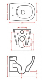 Подвесной унитаз ArtCeram Ten (TEV006 01 00) белый