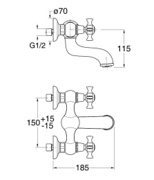 Cristina CANOVA CN41251 Смеситель для раковины