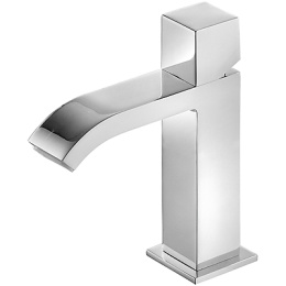 Фото Смеситель однорычажный для умывальника Tres Cuadro 00610102D с донным клапаном