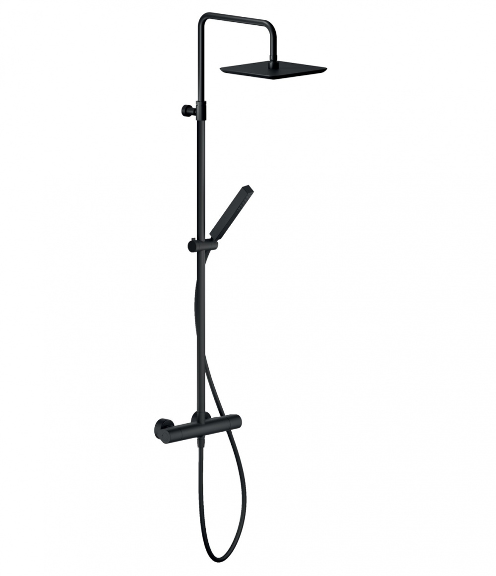 Фото Душевая стойка Nobili Seven SE124030/50BM с термостатом, Velvet black