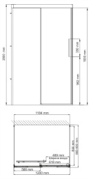 Фото Душевой уголок WasserKRAFT Kammel 18S21 120x90 Хром