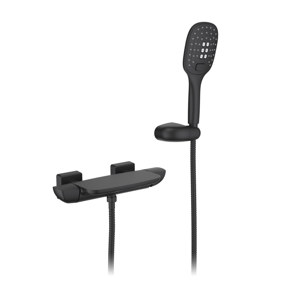 Фото Смеситель для ванны с душем Timo Helmi 4024/03Y черный