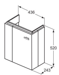 Подстолье под раковину C6747WG Ideal Standard Connect Space