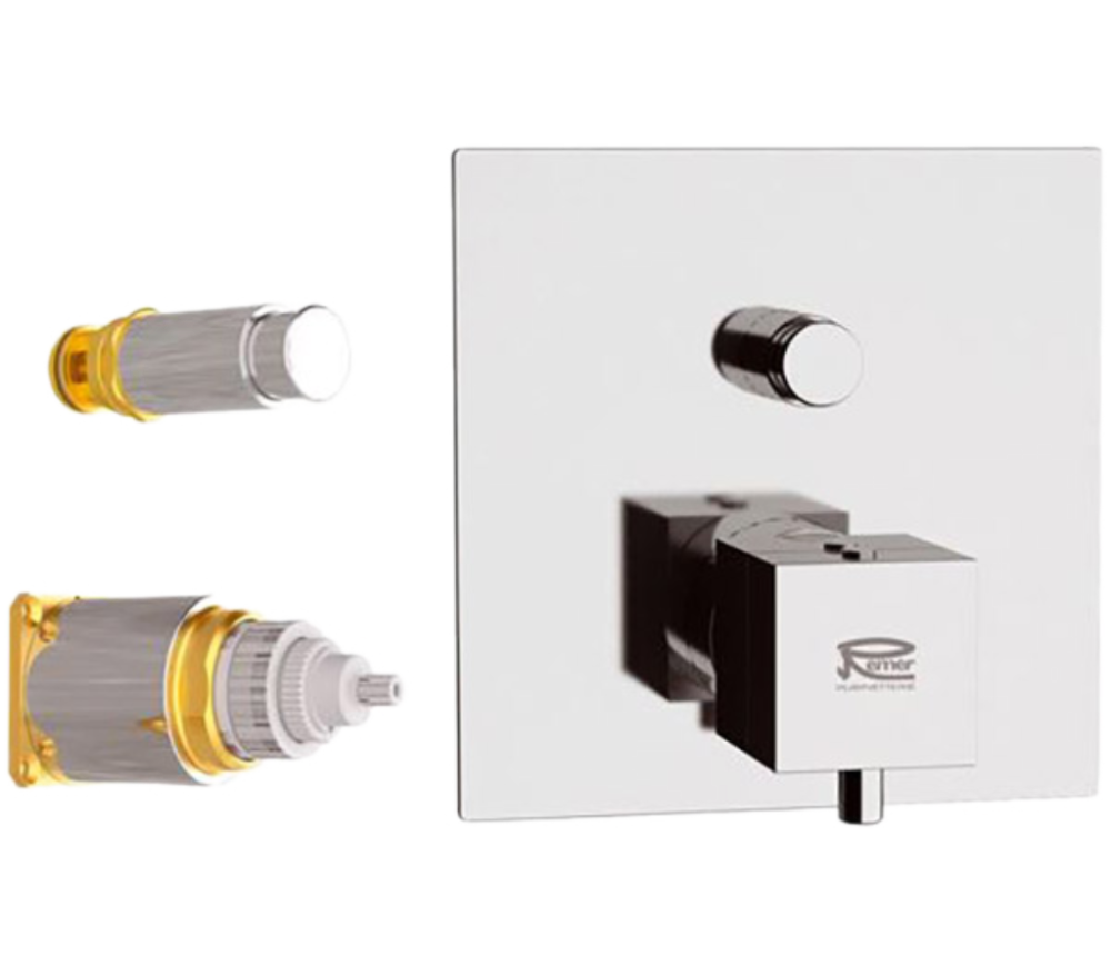 Фото Смеситель термостатический для душа Remer Q-Elegance QT09KB
