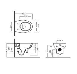Подвесной унитаз Hatria Erika Pro (YXBS01) белый