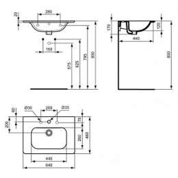Ideal Standard Softmood 60 светло-коричневая