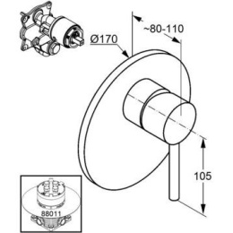 Смеситель для душа Kludi Bozz (386553976)