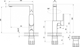 Смеситель кухонный Ravak Chrome (X070054), хром